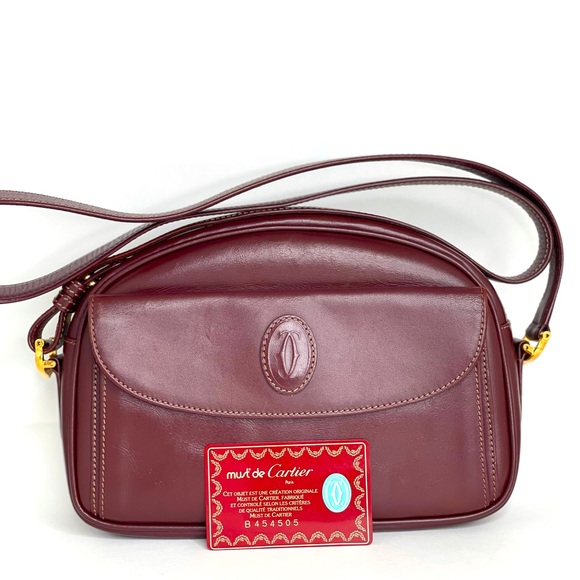 Cartier Handbags - CARTIER Crossbody Bordeaux